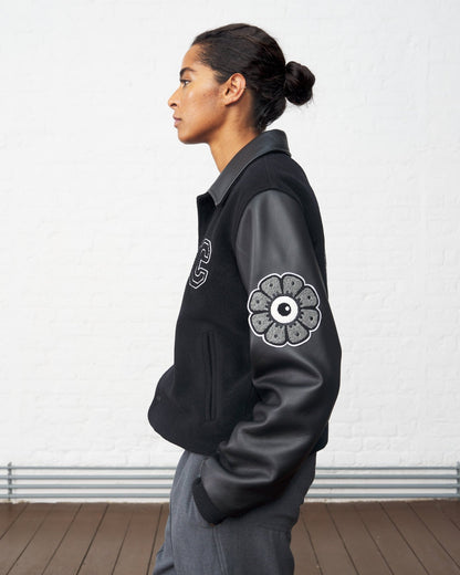 Leather & Wool Varsity