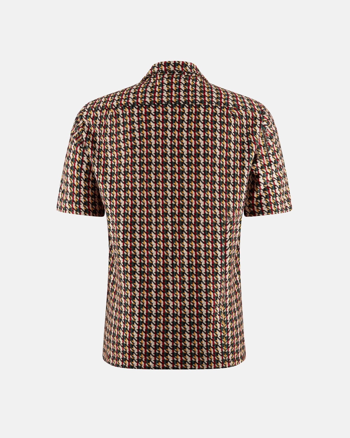 Houndstooth Jacquard Knit Shirt