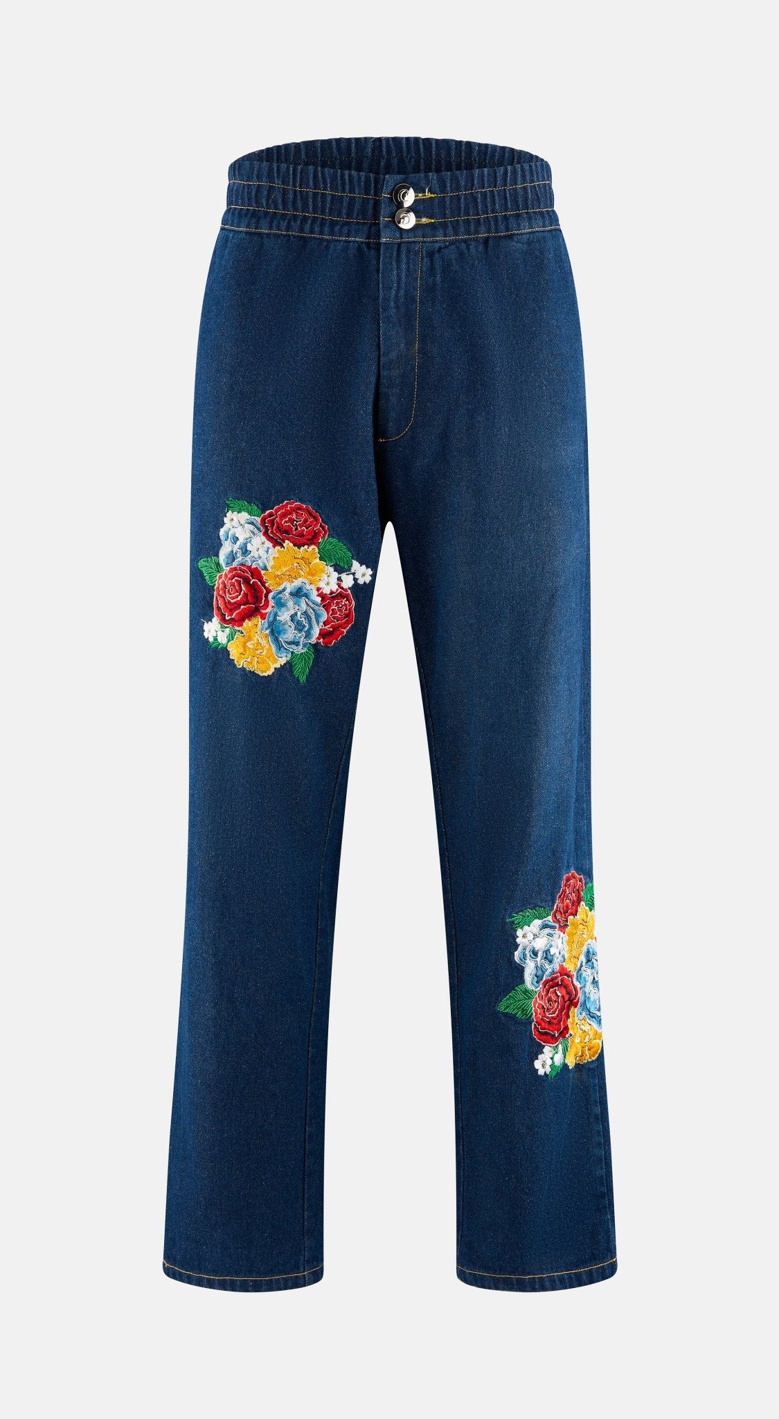 Embroidered Denim Jeans