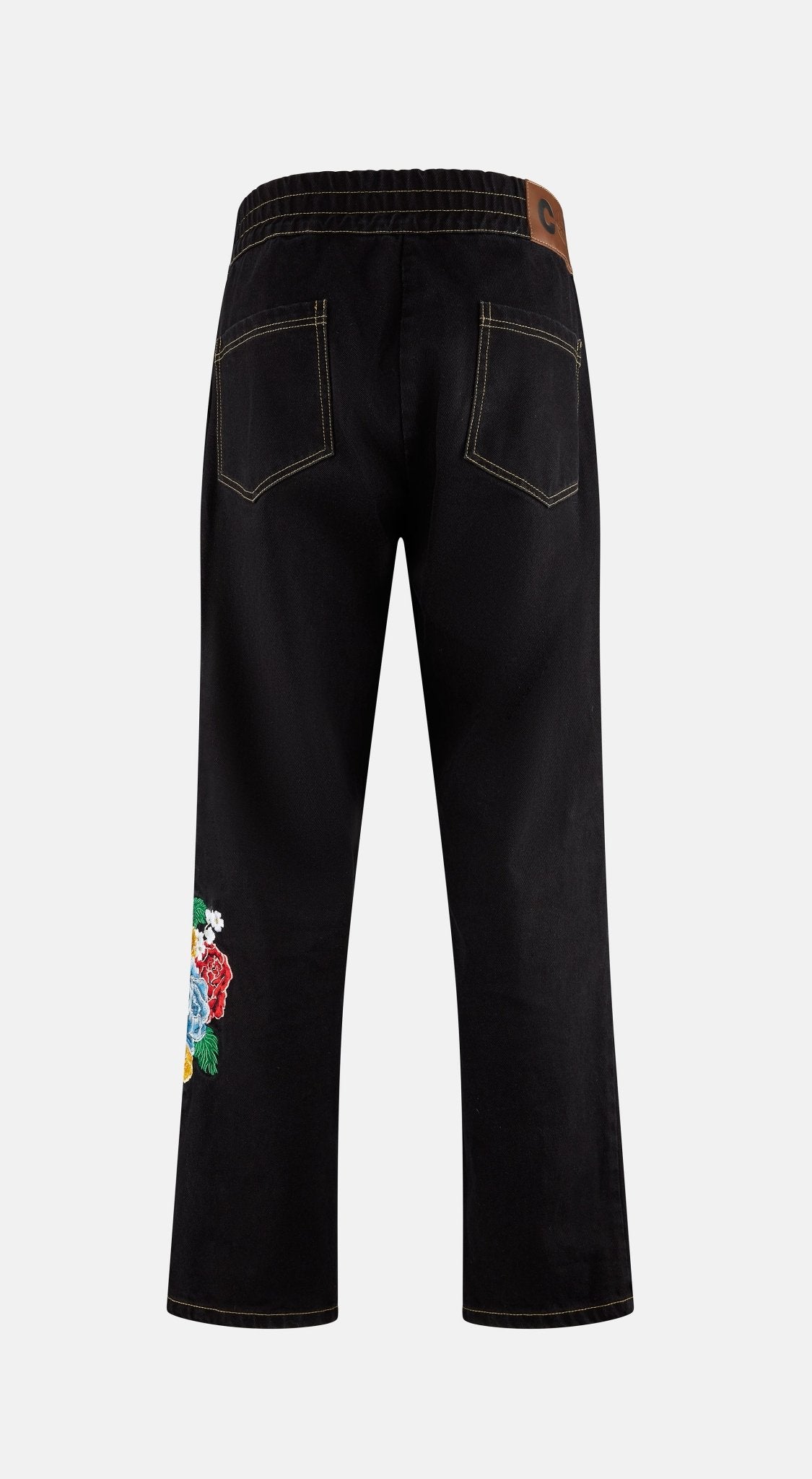 Embroidered Denim Jeans